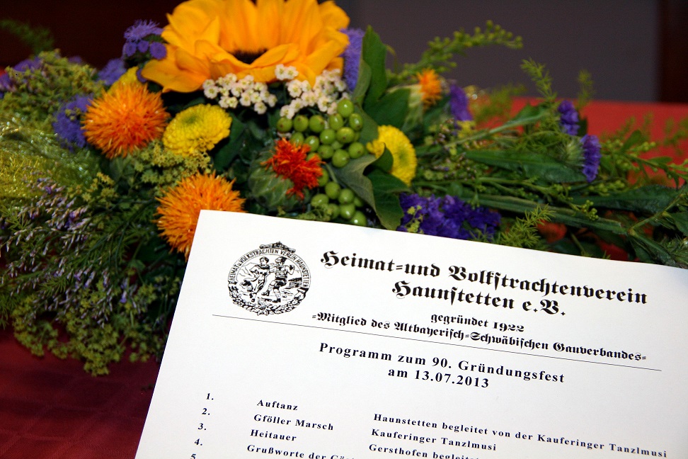 Blumengesteck mit Programm
