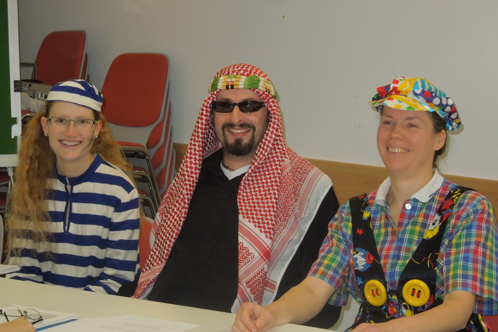 maskierte Bezirksvorstandschaft